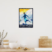 Poster CHAMONIX Mont Blanc Sports D'Hiver Suisse (Cuisine)