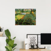 Poster Champ avec des pavots par Vincent van Gogh (Bureau à domicile)