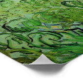 Poster Champ avec meules de blé par Vincent van Gogh (Coin)