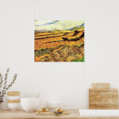 Poster Champ avec Plowman et Mill par Vincent van Gogh (Cuisine)