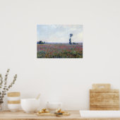 Poster Champ Claude Monet Poppy (Cuisine)