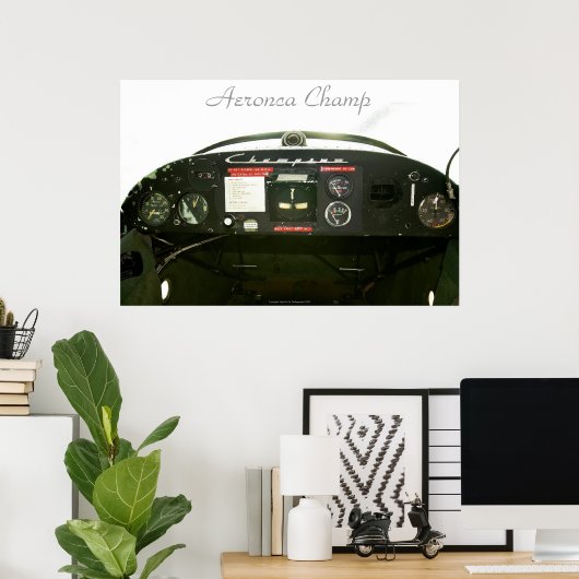 Poster Champ Cockpit (Bureau à domicile)