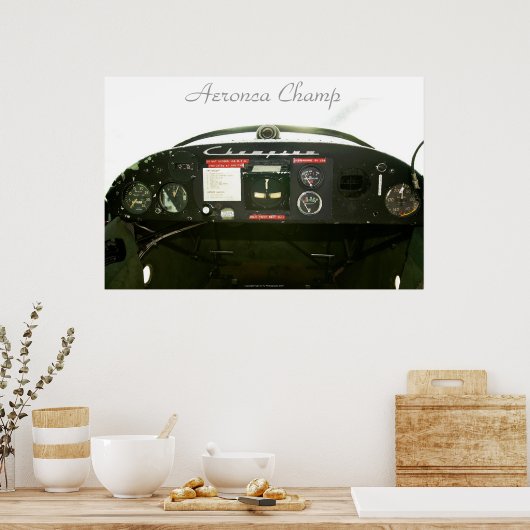 Poster Champ Cockpit (Cuisine)