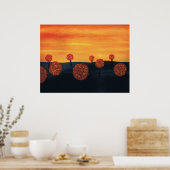 Poster Champ d'arbres (Cuisine)