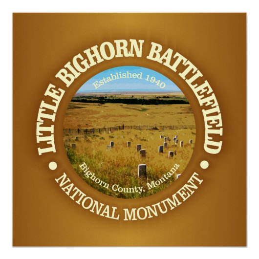Poster Champ de bataille de Little Bighorn (NM) (Devant)