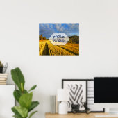 Poster Champ de blé après récolte (Bureau à domicile)