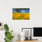 Poster Champ de blé avec corbeaux de Vincent van Gogh (Bureau à domicile)