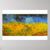 Poster Champ de blé avec corbeaux de Vincent van Gogh (Devant)