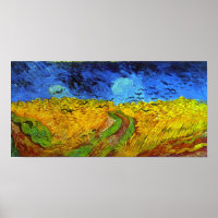 Champ de blé avec corbeaux Van Gogh Art