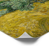 Poster Champ de blé avec cyprès (Coin)