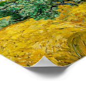 Poster Champ de blé avec cyprès (1889) par Vincent (Coin)