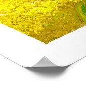 Poster Champ de blé avec Cyprès par Vincent Van Gogh (Coin)