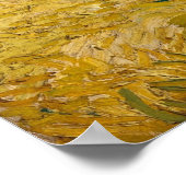 Poster Champ de blé avec Cyprès par Vincent Van Gogh (Coin)