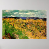 Poster Champ de blé avec des bleuets par Vincent van Gogh (Devant)