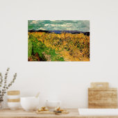 Poster Champ de blé avec fleurs de cornouilles par Vincen (Cuisine)