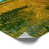 Poster Champ de blé avec les cieux Van Gogh Art (Coin)