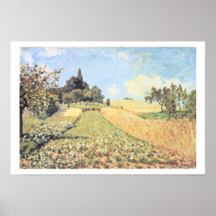 Poster Champ de blé d'Alfred Sisley  