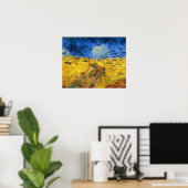 Poster Champ de blé de Van Gogh peinture impressionniste (Bureau à domicile)