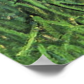 Poster Champ de blé vert avec cyprès, (Coin)