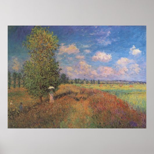 Poster Champ de Coquelicots - Claude Monet - c1875 (Devant)