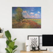 Poster Champ de Coquelicots - Claude Monet - c1875 (Bureau à domicile)