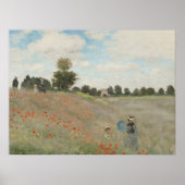 Poster Champ de coquelicots près d'Argenteuil par Claude (Devant)