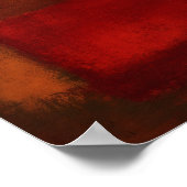 Poster Champ de couleur d'Ember Brûlé Art Moderne Abstrai (Coin)