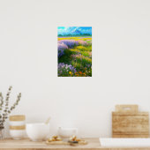 Poster Champ de couleurs majestueuses (Cuisine)