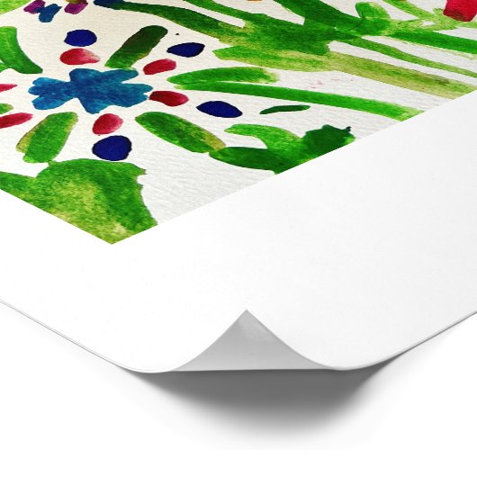 Poster Champ de fleurs (Coin)