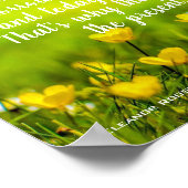 Poster Champ de fleurs | Aujourd'Hui Est Un Cadeau Inspir (Coin)