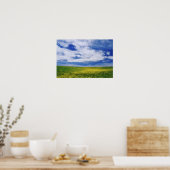 Poster Champ de fleurs de canola ou de moutarde, Palouse (Cuisine)