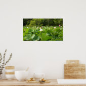 Poster Champ de fleurs de Lotus Jardin d'été (Cuisine)