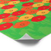 Poster Champ de fleurs de pavot (Coin)