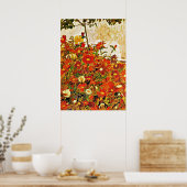 Poster Champ de fleurs - Egon Schiele (Cuisine)