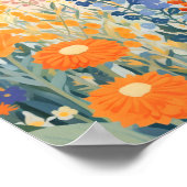 Poster Champ de fleurs mûr (Coin)