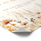 Poster Champ de fleurs sauvages d'automne Jeu de devinett (Coin)