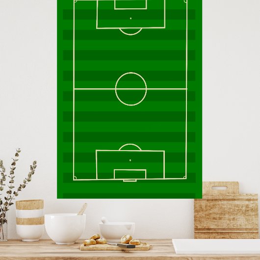 Poster Champ de football (Cuisine)