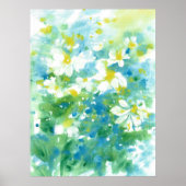 Poster 'Champ de marguerites' Abstrait (Devant)