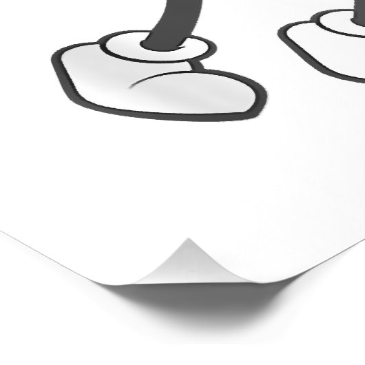 Poster Champ de nourriture Dunking Donut Hole (Coin)