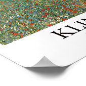Poster Champ de pavot par Gustav Klimt (Coin)