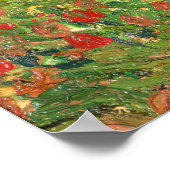 Poster Champ de pavot par Vincent Van Gogh (Coin)