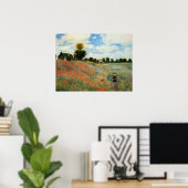 Poster Champ de pavot près d'Argenteuil, (Bureau à domicile)