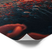 Poster Champ de pavot surréaliste (Coin)