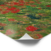 Poster Champ de pavot - Vincent van Gogh (Coin)