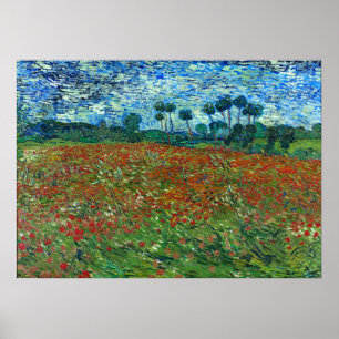 Poster Champ de pavot - Vincent van Gogh