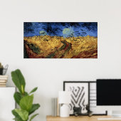 Poster Champ de roues avec corbeaux (Bureau à domicile)