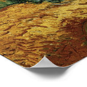 Poster Champ de roues avec cyprès (Coin)