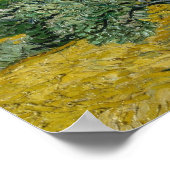 Poster Champ de roues avec cyprès (Coin)