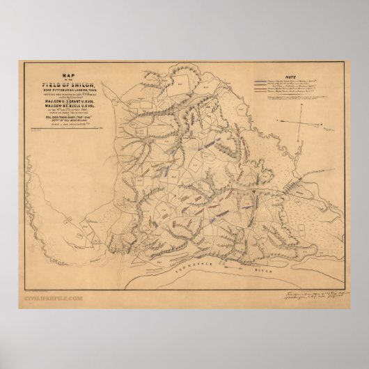 Poster Champ de Shiloh (Devant)