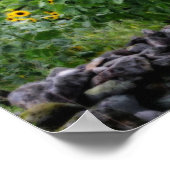 Poster Champ De Tournesols Effet Orton (Coin)